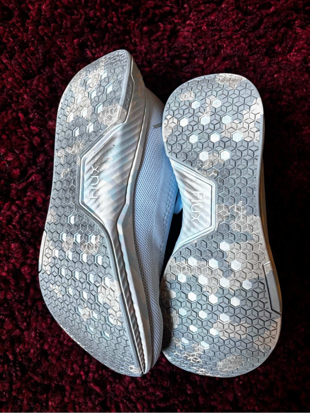 Flux Light Blue Knit Women's and Men’s Sneakers - Comfortable Lace-Up Trainers - Picture 5 of 10